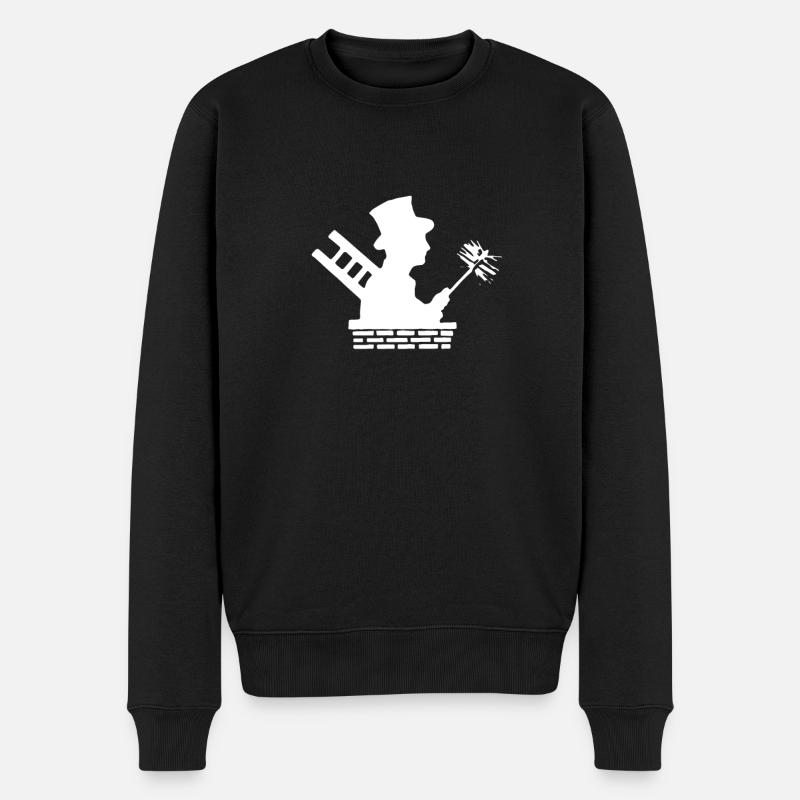 Schornsteinfeger - Männer Premium Bio Pullover - Schwarz