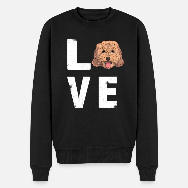 Amour Cockapoo Dog - Pull Premium bio Homme - noir
