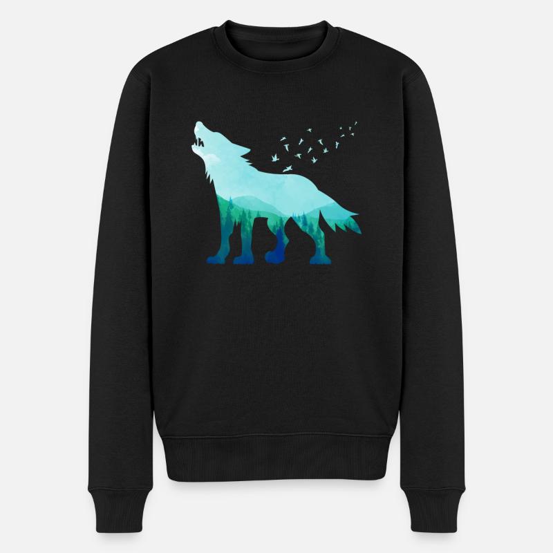 Loup - Pull Premium bio Homme - noir