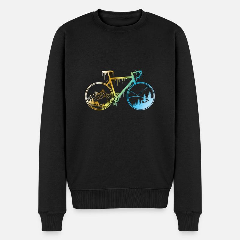 Conception de vélo de gravier - Pull Premium bio Homme - noir