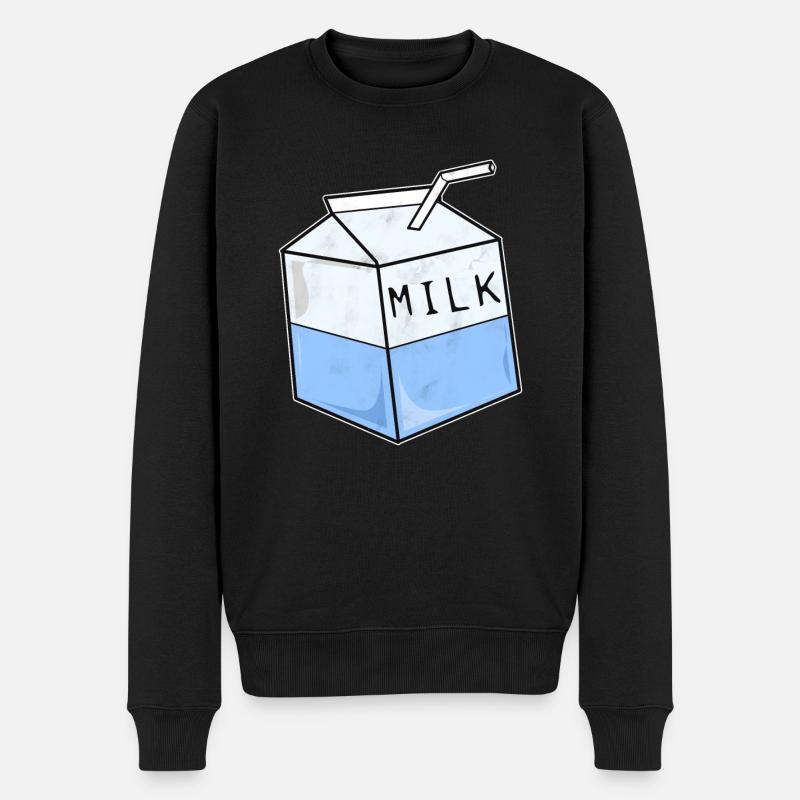 Pack de lait de lait - Pull Premium bio Homme - noir