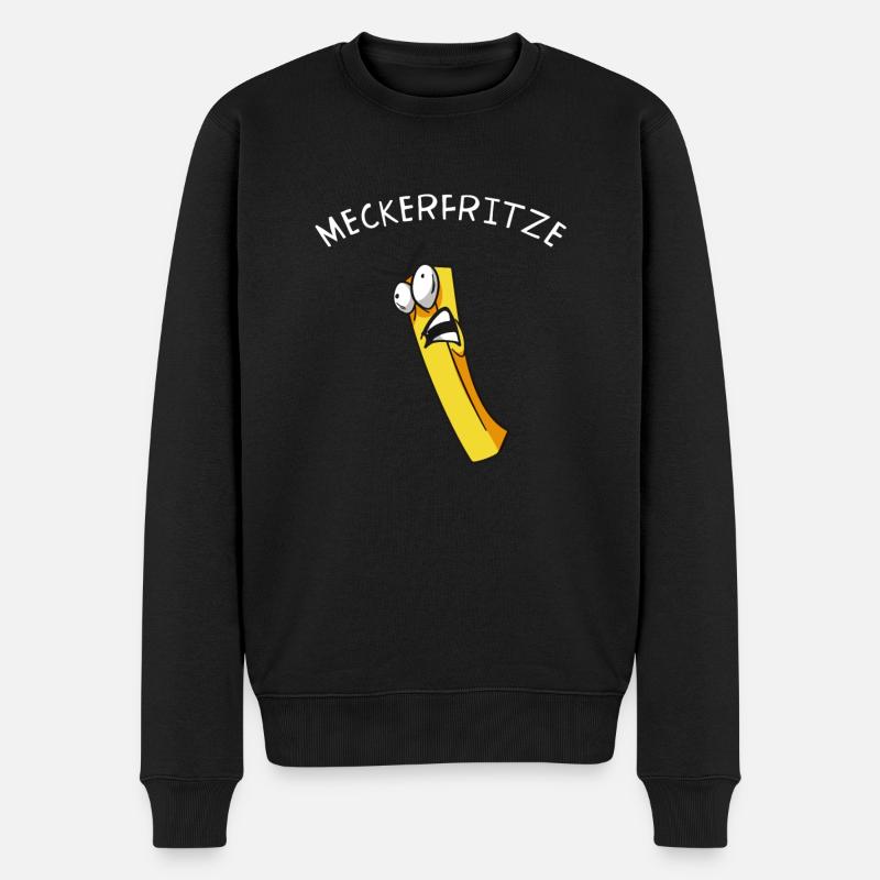 Frites râleurs, frites grondantes - Pull Premium bio Homme - noir