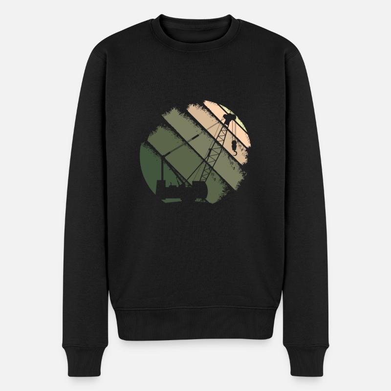 grue - Pull Premium bio Homme - noir