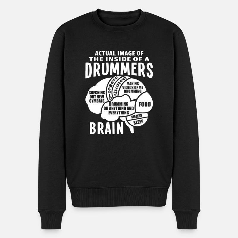 Drum Drummer Drum Drummer - Men's Premium Organic Jumper - black