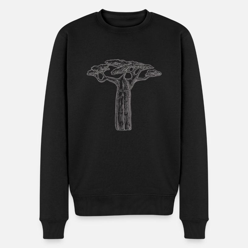 cadeau d'amant d'arbres baobab Afrique Graphique - Pull Premium bio Homme - noir