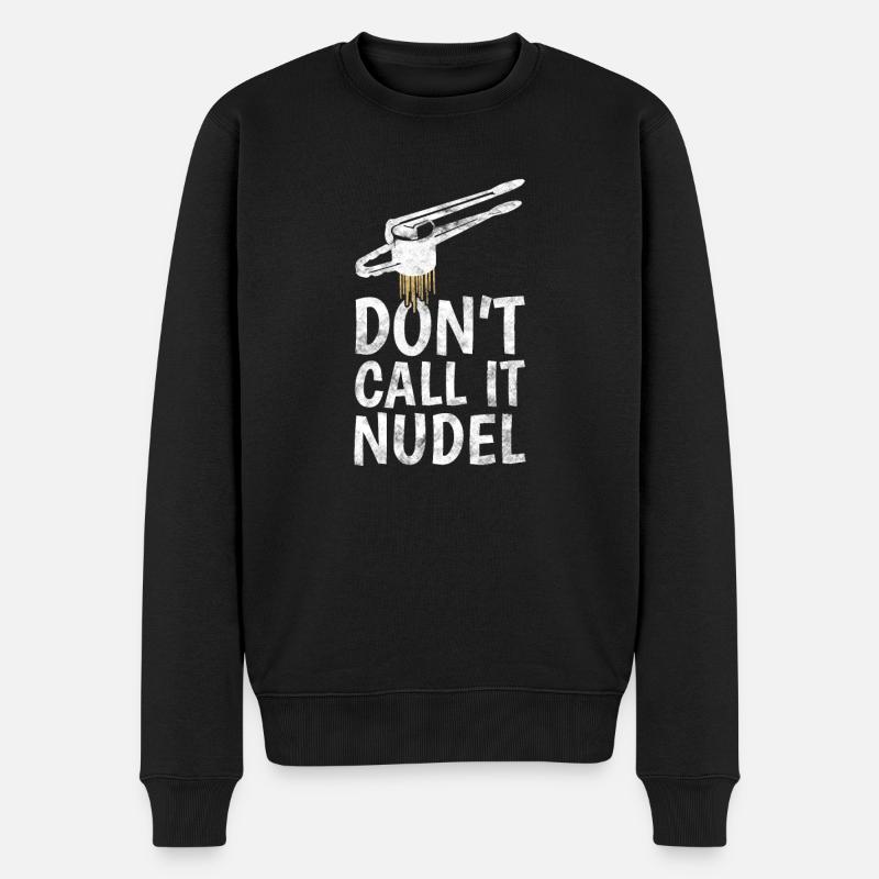 Schwäbisch Spätzle Schwabe Schwäbischer Dialekt - Männer Premium Bio Pullover - Schwarz