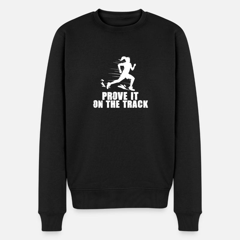Athlétisme - Prouvez-le sur la piste - Pull Premium bio Homme - noir
