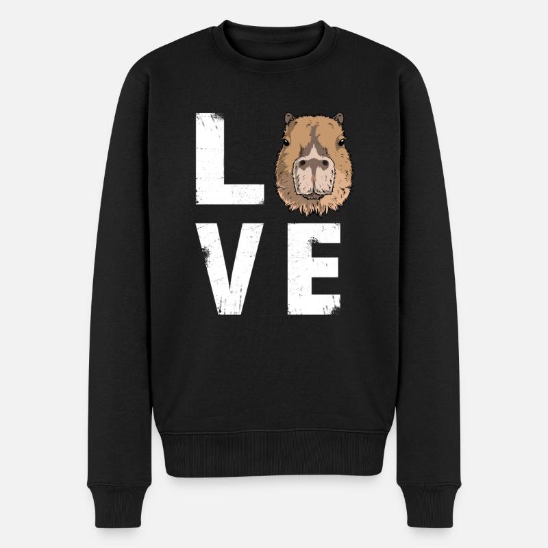 Amour Amant Capybara - Pull Premium bio Homme - noir