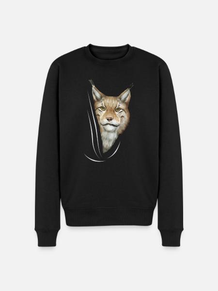 Lynx lynx lynx älskare gåva - Ekologisk premiumtröja herr - svart