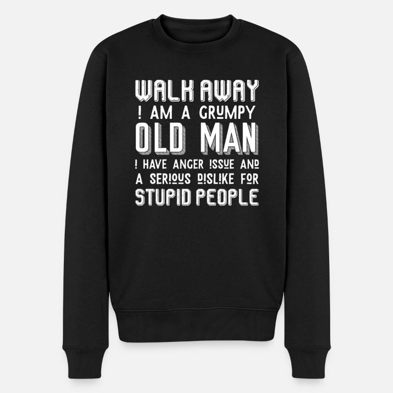 Grumpy Old Man - Grand-père - Pull Premium bio Homme - noir