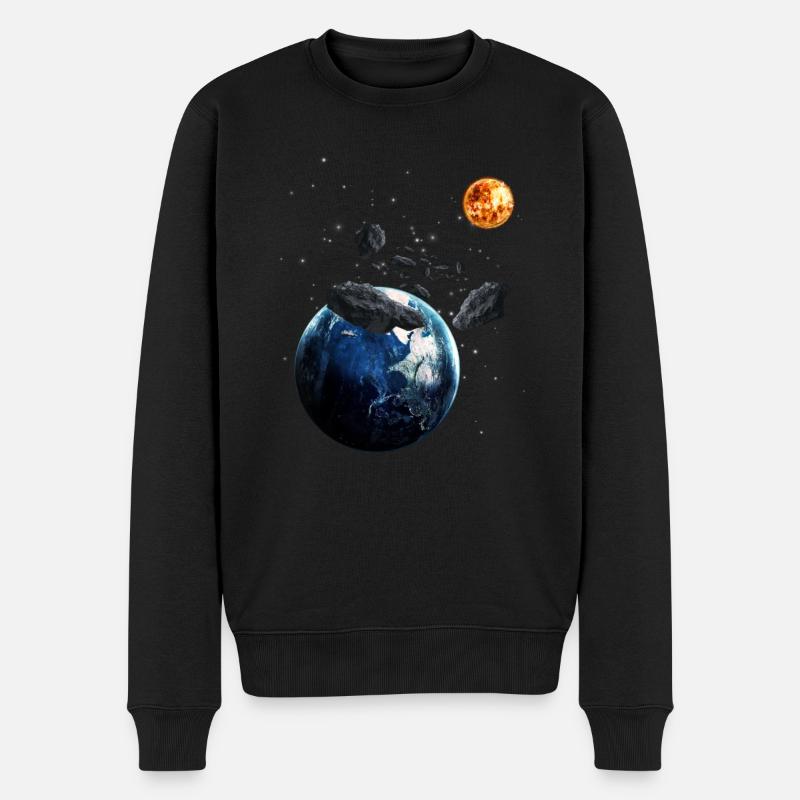 univers - Pull Premium bio Homme - noir