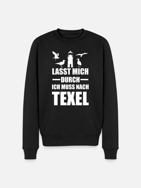 Texel Niederlande Westfriesische Geschenk - Männer Premium Bio Pullover - Schwarz