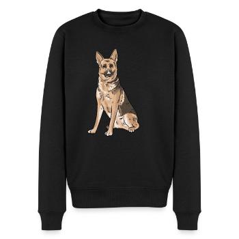 Berger allemand - Pull Premium bio Homme - noir - Devant - Nico (187cm)