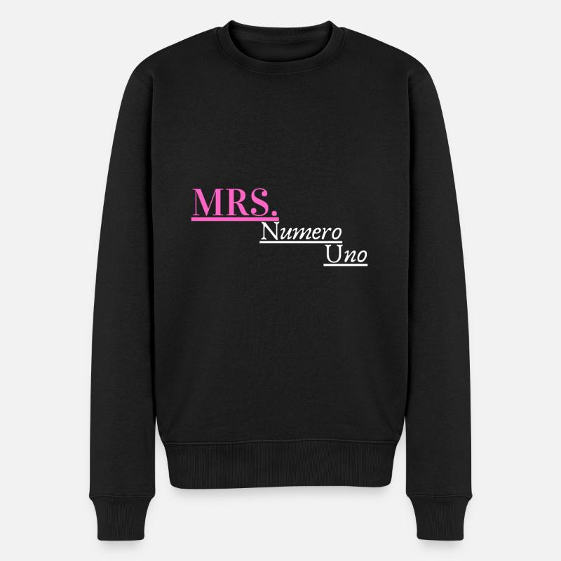Mme Numero Uno - Pull Premium bio Homme - noir