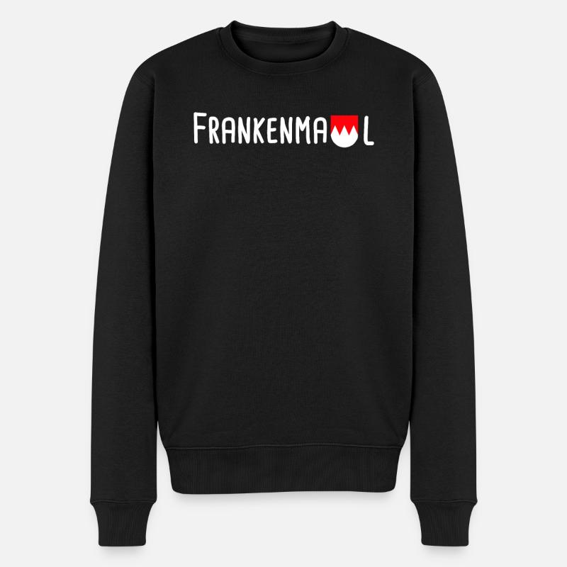 Franken Madl Franke Fränkisch Geschenk - Männer Premium Bio Pullover - Schwarz