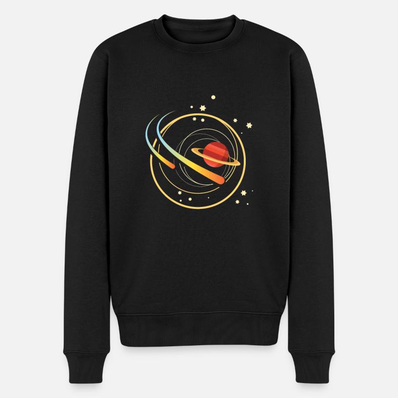 Komet - Männer Premium Bio Pullover - Schwarz