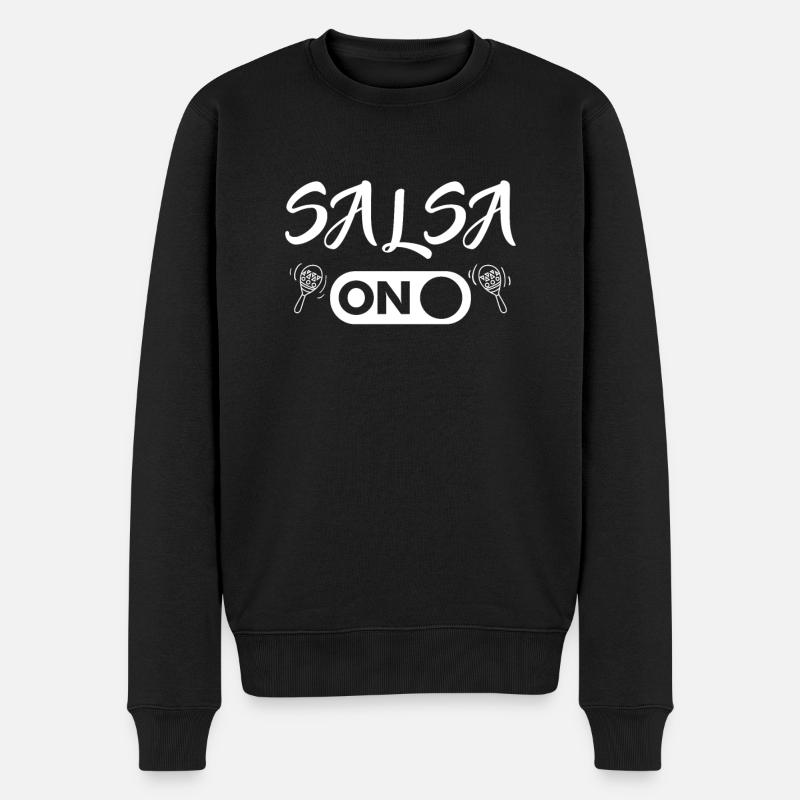Salsa on - Männer Premium Bio Pullover - Schwarz
