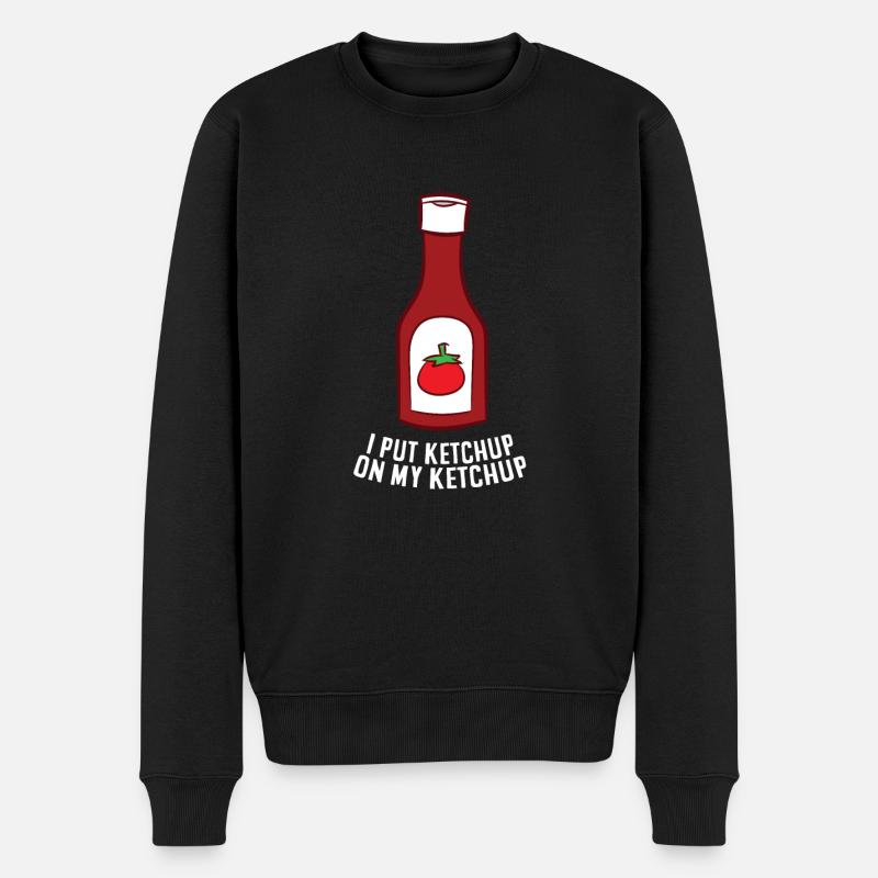 Ketchup Amour Encore Plus Ketchup Sur Mon Ketchup - Pull Premium bio Homme - noir