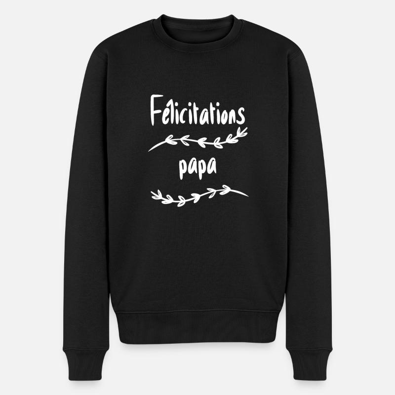 Félicitations papa - Pull Premium bio Homme - noir