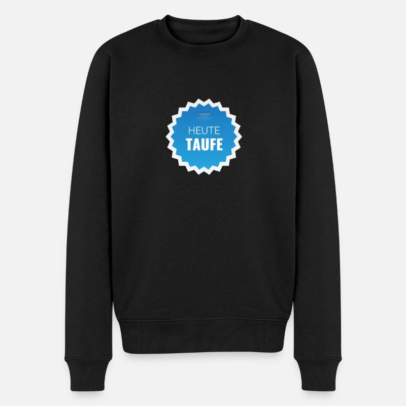 Taufe Outfit - Männer Premium Bio Pullover - Schwarz