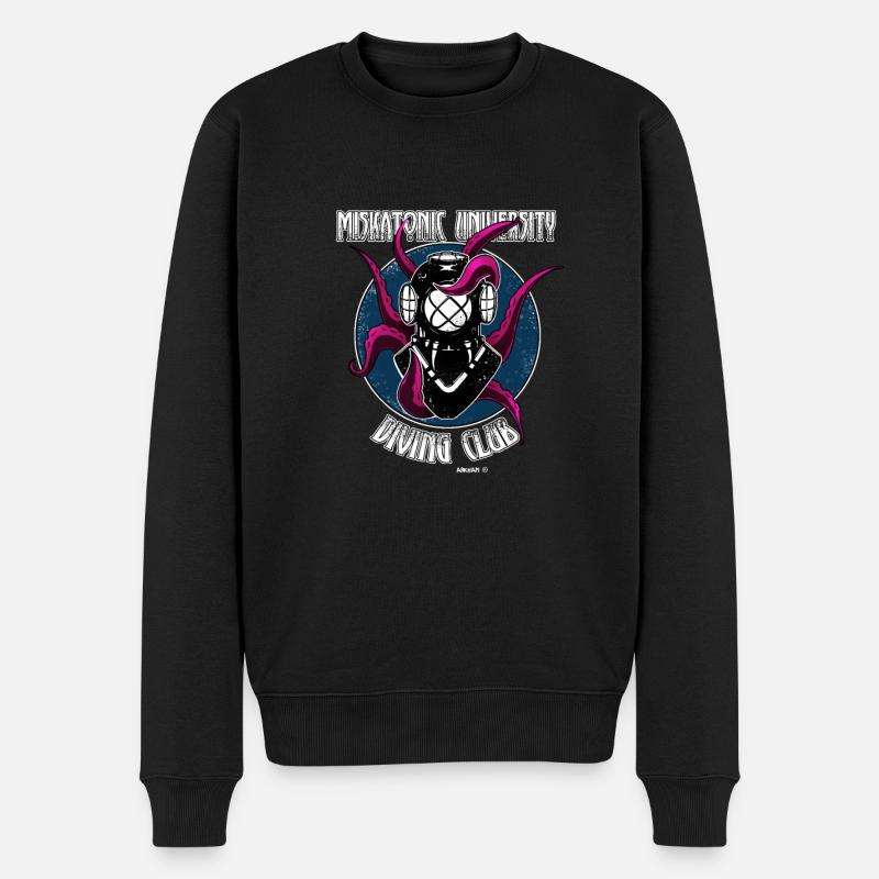Miskatonic University Arkham Massachussetts - Männer Premium Bio Pullover - Schwarz