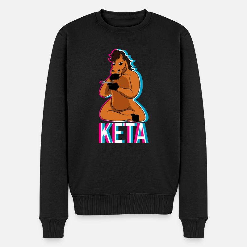 Rave Keta Festival - Männer Premium Bio Pullover - Schwarz