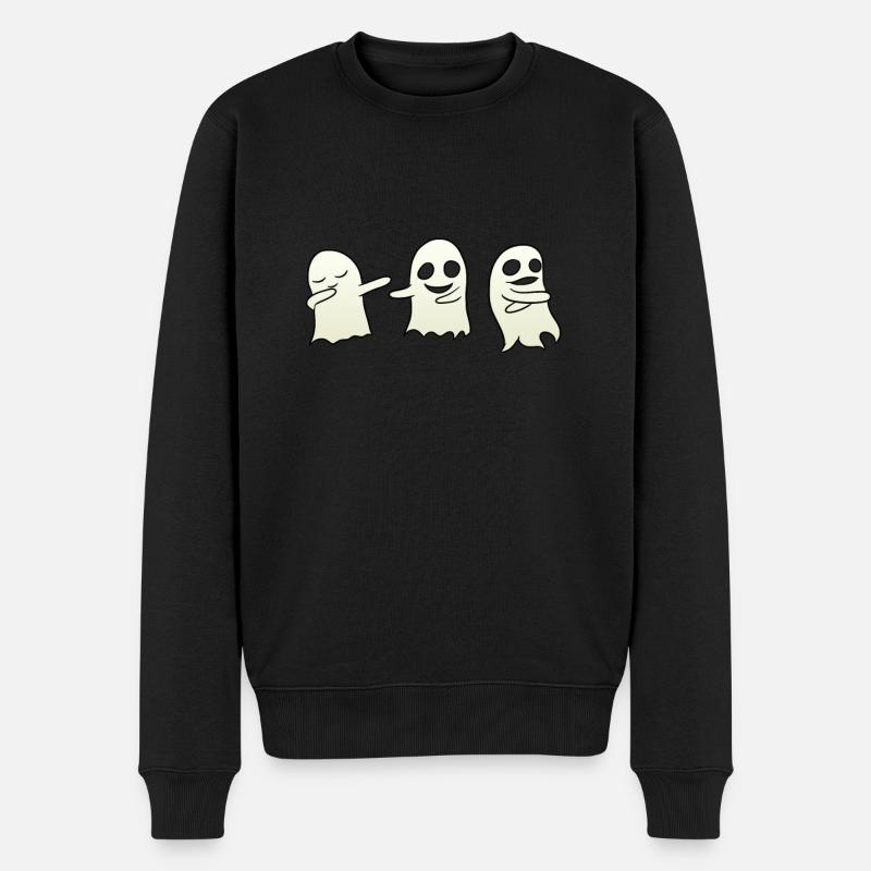 Dancing Ghost - Pull Premium bio Homme - noir