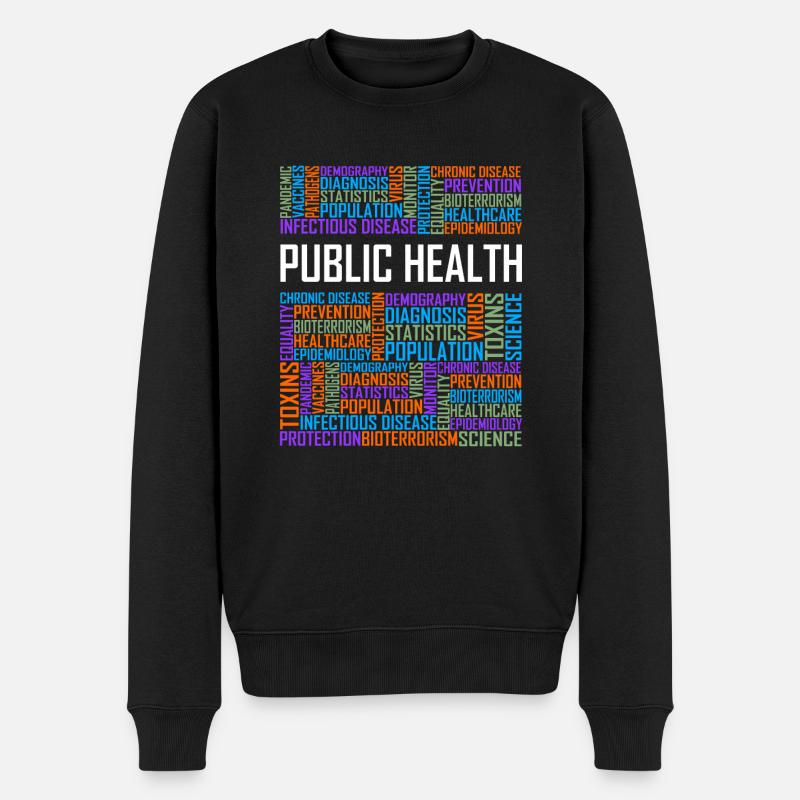 Mots de santé publique - Pull Premium bio Homme - noir