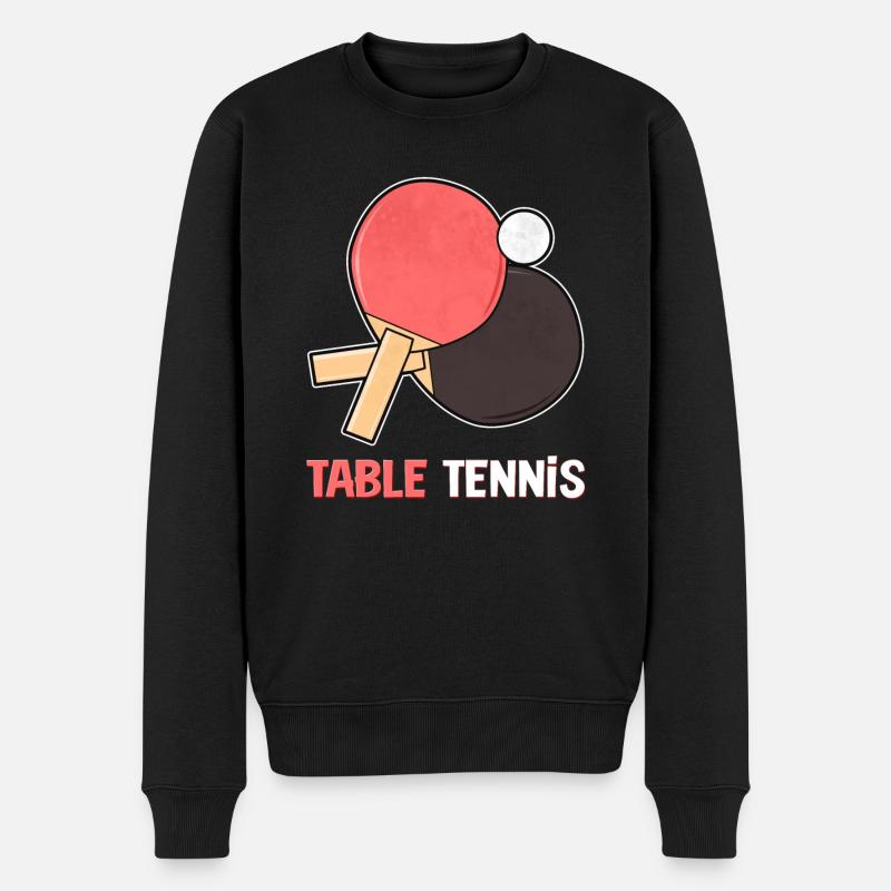 Truelle de tennis de table - Pull Premium bio Homme - noir