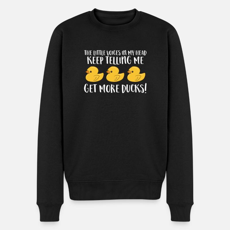 Gummienten Sammler Geschenk - Männer Premium Bio Pullover - Schwarz