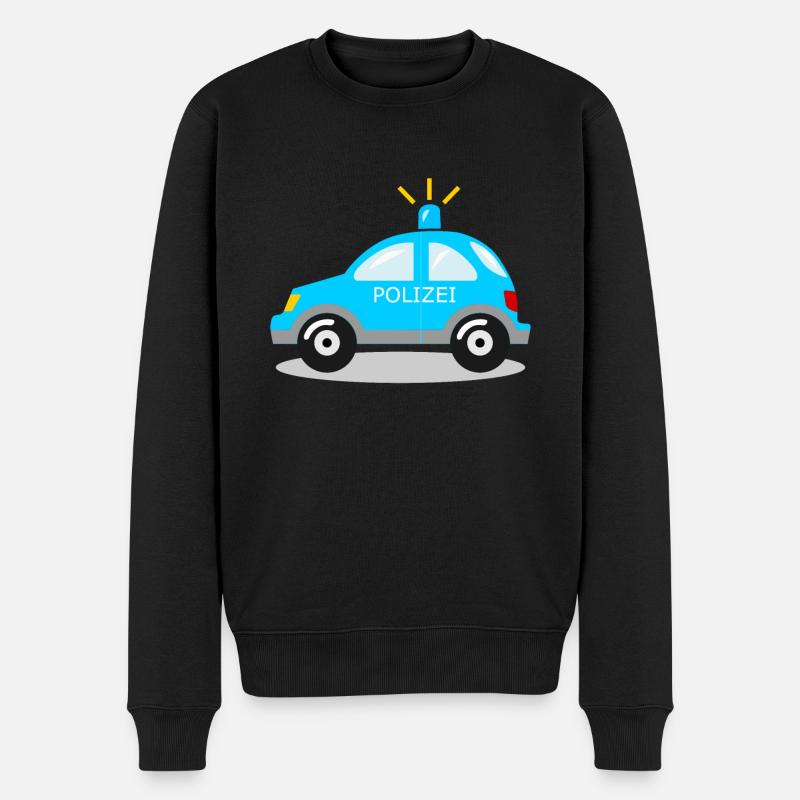 Kinder Polizei - Geschenk - Männer Premium Bio Pullover - Schwarz