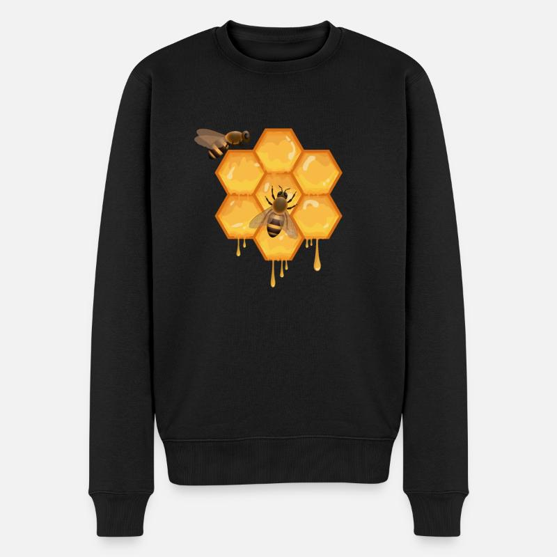 Abeilles et apiculteurs - Pull Premium bio Homme - noir