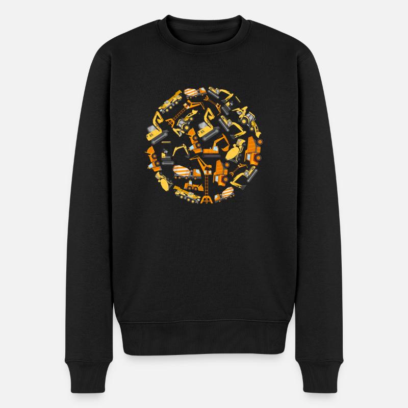 Construction Excavator Builders - Pull Premium bio Homme - noir