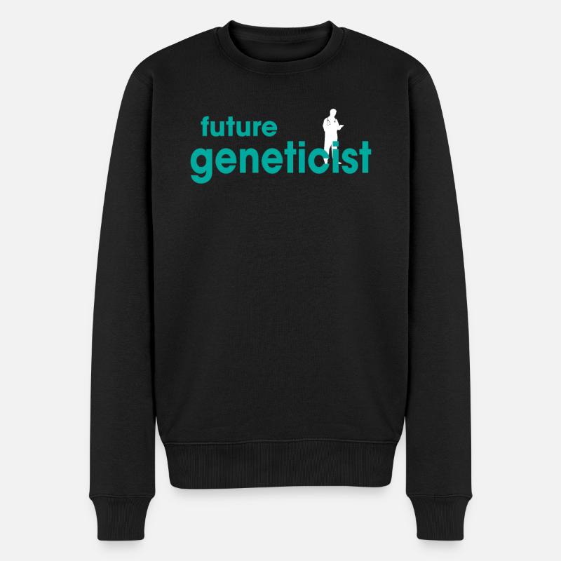 Future Geneticist - Männer Premium Bio Pullover - Schwarz