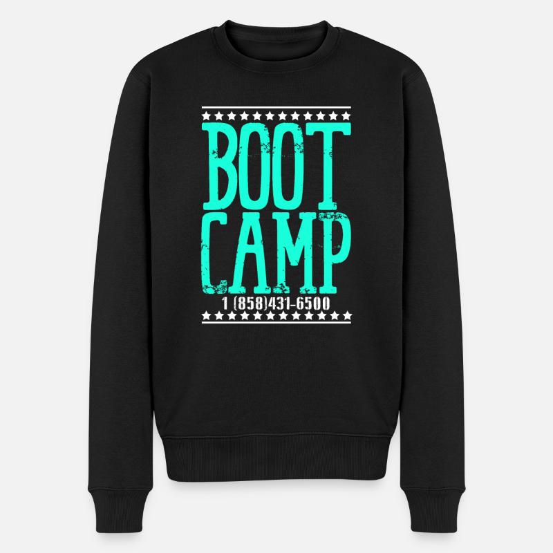 Bootcamp Armée militaire - Pull Premium bio Homme - noir