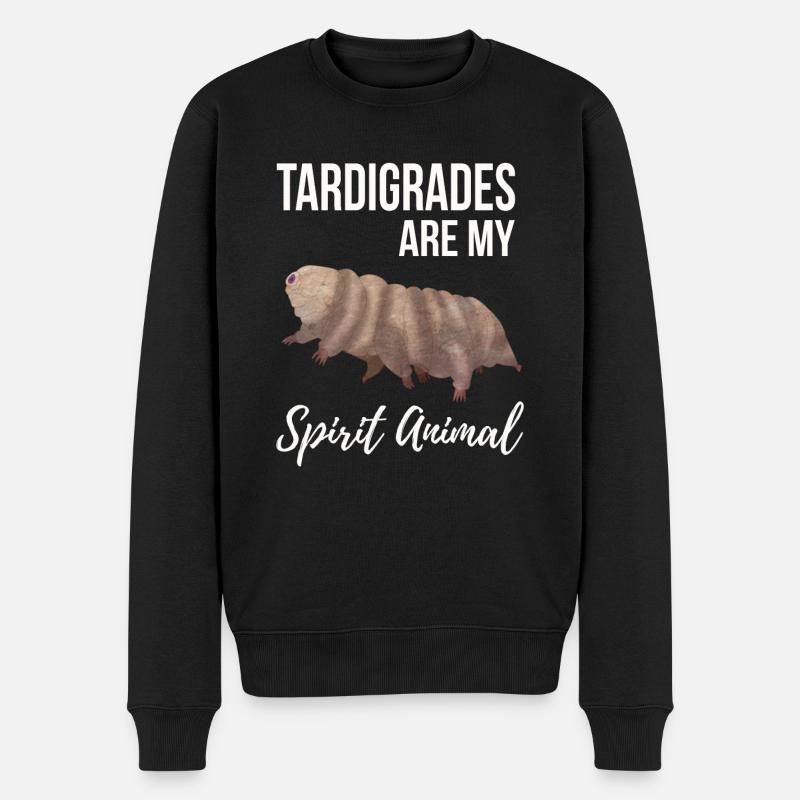 Tardigraden sind mein Geistestier - Männer Premium Bio Pullover - Schwarz