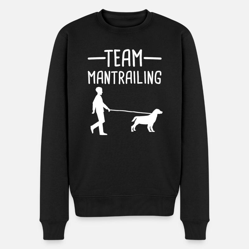 Mantrailing Mantrailer chien cadeau - Pull Premium bio Homme - noir