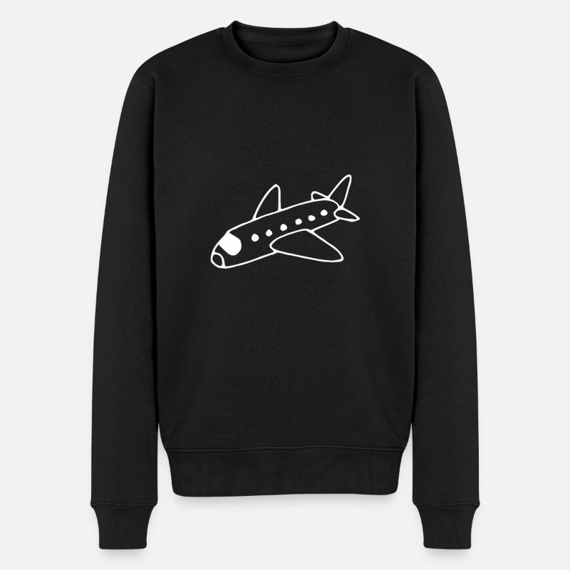 Avion avion - Pull Premium bio Homme - noir