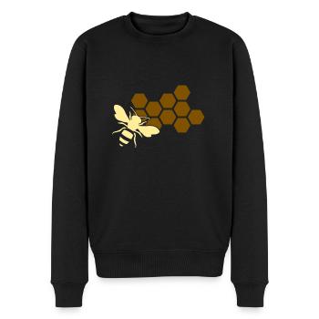 apiculteur - Pull Premium bio Homme - noir - Devant - Nico (187cm)