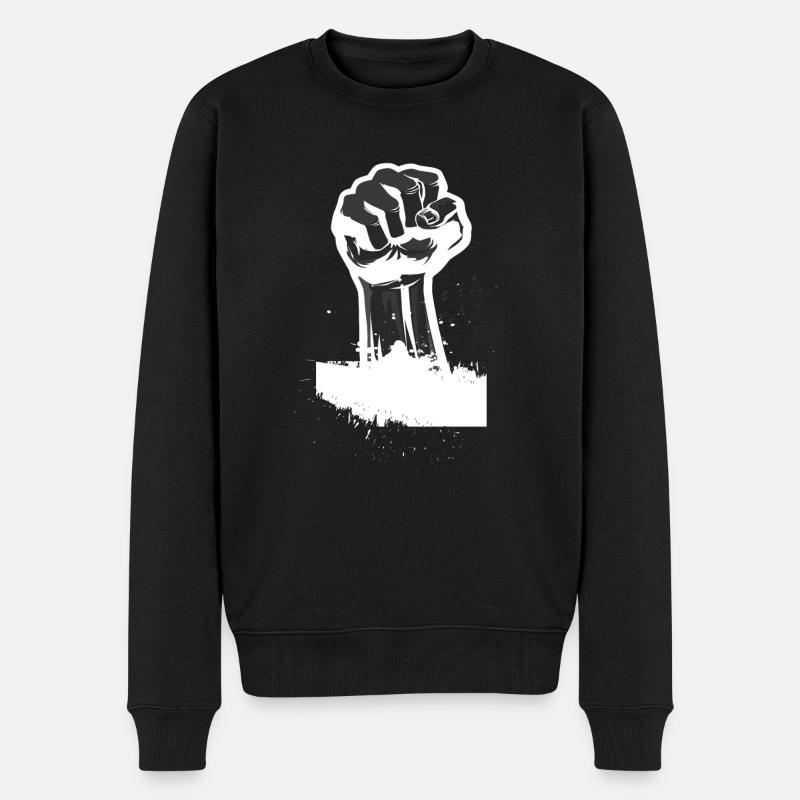 Revolution Faust Geschenk - Männer Premium Bio Pullover - Schwarz