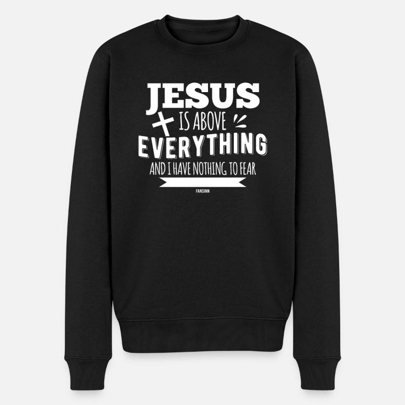 jésus - Pull Premium bio Homme - noir