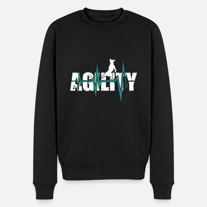 Chiens d'agilité - agilité - Pull Premium bio Homme - noir