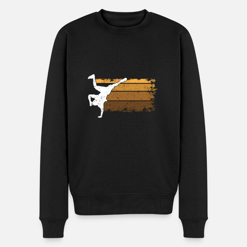 Enfants de breakdance - Pull Premium bio Homme - noir