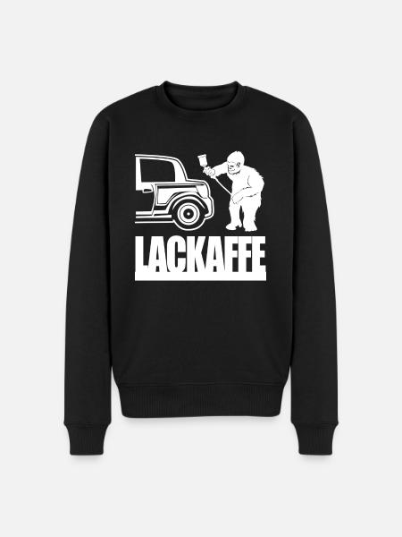 Lackierer Spruch - Lackaffe - Männer Premium Bio Pullover - Schwarz