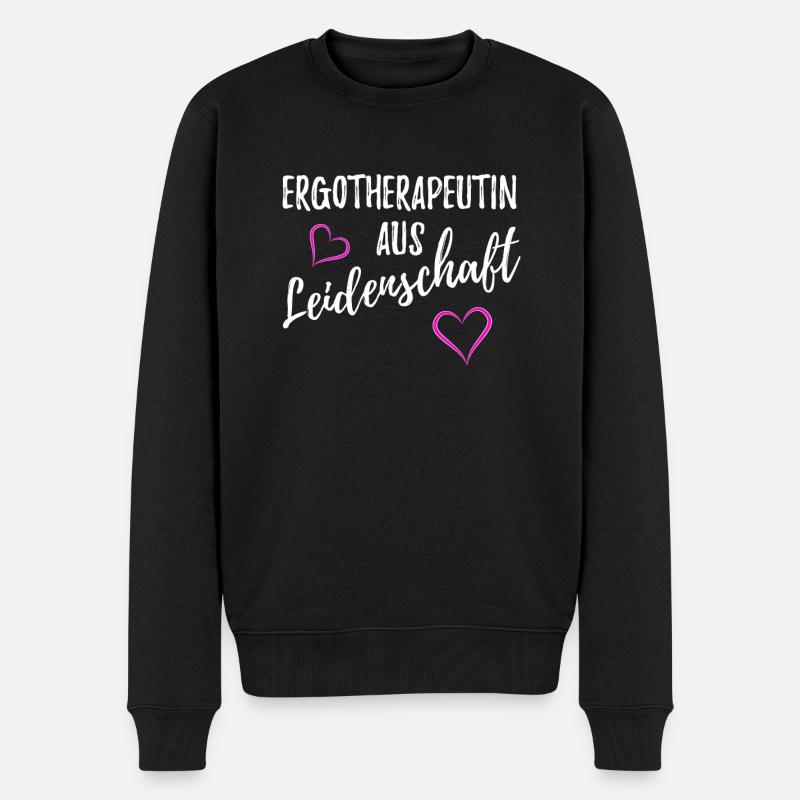 ERGOTHERAPEUTIN - Männer Premium Bio Pullover - Schwarz