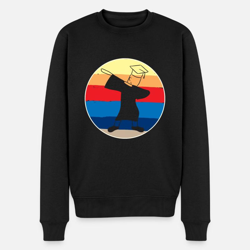 Graduation Dab - Männer Premium Bio Pullover - Schwarz