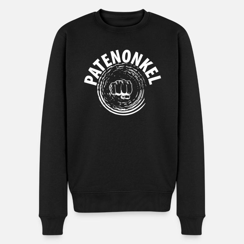Patenonkel - Taufgeschenk - Männer Premium Bio Pullover - Schwarz