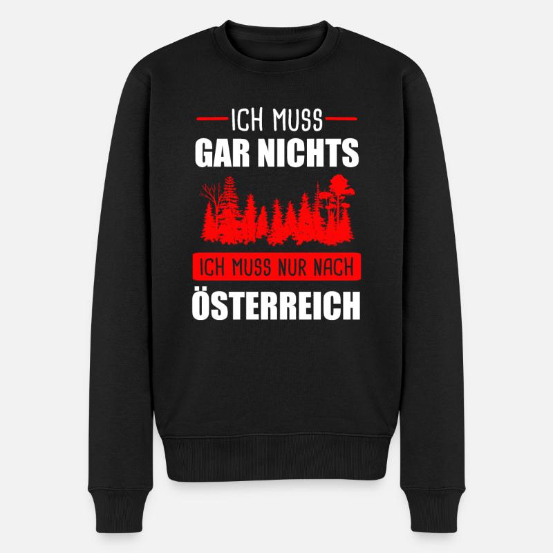 Österreich Österreicher Kärnten Geschenk - Männer Premium Bio Pullover - Schwarz