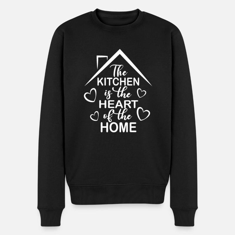 Küche - Männer Premium Bio Pullover - Schwarz