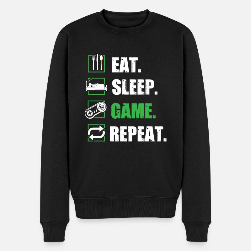 Cadeau d'anniversaire de joueur - Pull Premium bio Homme - noir